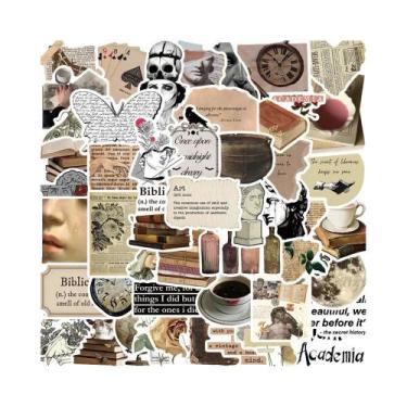 Imagem de Adesivos De Nostalgia Dark Academia 50PCS Para Laptop, Telefone, Bagag