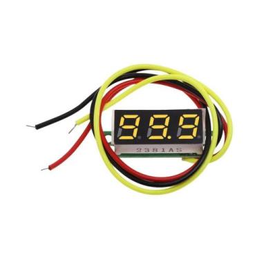 Imagem de Voltímetro Digital Mini De 0,28 Polegadas 0-100V Com 2 Linhas E 3 Fios