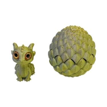 Imagem de Conjunto De Ovos De Dinossauro Impressos Em 3D Multicoloridos Com Tamp