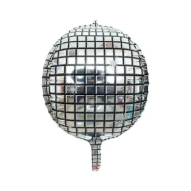 Imagem de Balões Redondos Dourados 4D De 22 Polegadas Verde E Roxo Com Franjas, 