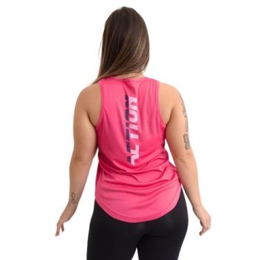 Imagem de Regata Feminina Academia Dry Tapa Bumbum Estampada Action - FR Moda Fi