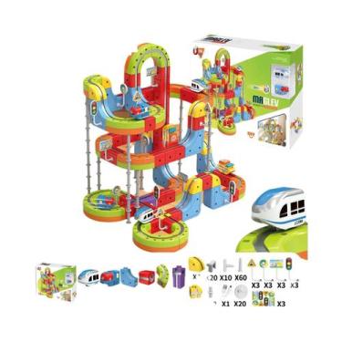Imagem de Brinquedo Educativo Infantil De Trem Mágico De Alta Velocidade, Cubo D
