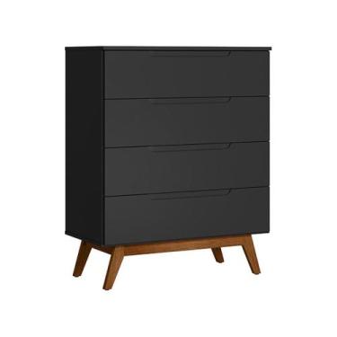 Imagem de Cômoda Alpi 4 GV Preta - Modern