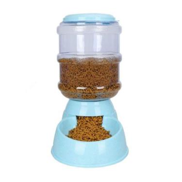 Imagem de Comedouro Automático Galão 3,8L para Cães e Gatos  Alimentador Pet Prá
