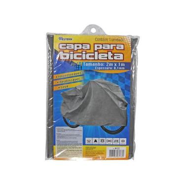 Imagem de Capa Cobrir Bicicleta Bike Impermeável Sol E Chuva - Western, Cinza