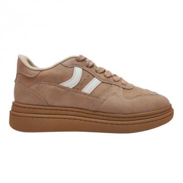 Imagem de Tenis Casual Estiloso Feminino Moleca 5816101, Nude, 38