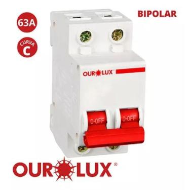 Imagem de Disjuntor Curva C Bipolar 25A Ourolux