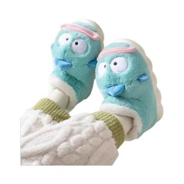 Imagem de Pantufas De Algodão Antiderrapantes Quentes De Inverno Para Uso Intern