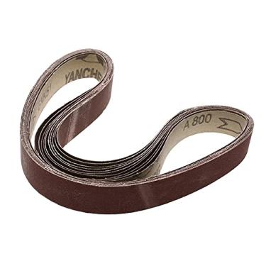 Imagem de 20 pcs 760x40mm Correia de lixamento para polimento de metal Grit 60 80 120 180 240 320 600 800 1000 Sanders de cinturão de lã de lã YYDFPIIA (Grit : 20Pcs P120)