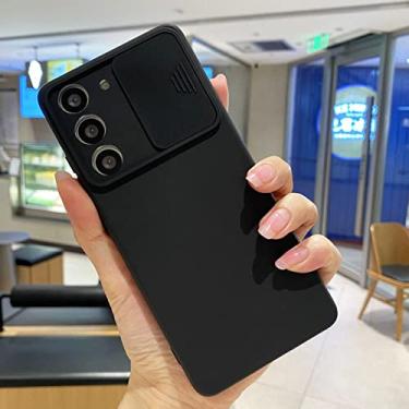Imagem de Capa de telefone de lente de câmera deslizante fashion para Samsung Galaxy A51 A32 A52 A31 S21 Plus S20 FE A72 A50 A42 A22 A12 A52S 5G A 32 A03S 164 Capa, Black01, Para A22 4G (M22 M32)