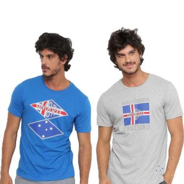 Imagem de Kit 2 Camisetas Umbro Cruzeiro Nations Masculina