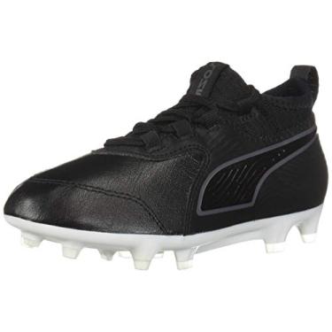 Imagem de Tênis Puma unissex One 19,3 Fg/Ag, Puma, preto-puma preto-puma branco, 5.5 Big Kid