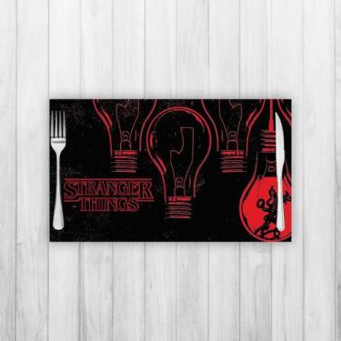 Imagem de Jogo Americano 2 Un Retangular Neoprene Stranger Things Lampadas - Cri