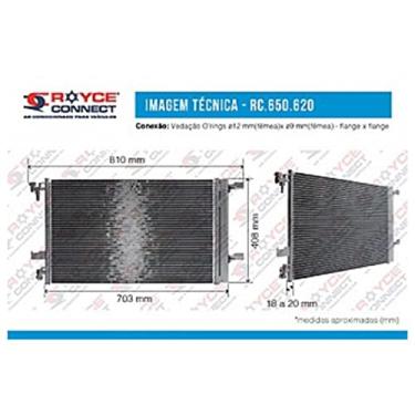 Imagem de Condensador Cruze 1.8 Até 07/2016 Fluxo Paralelo Oem-13267649