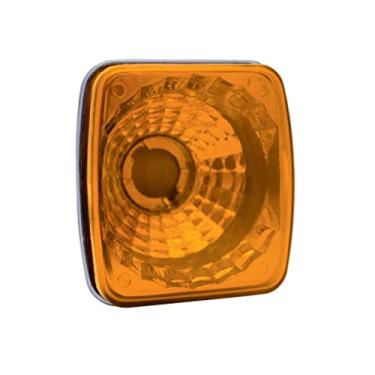 Imagem de Lanterna Traseira Amarelo compativel guer ra Lente Lisa Suporte Pl2008