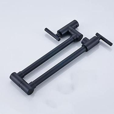 Imagem de Torneira de cozinha de banheiro com dois manípulos Torneira de lavatório dobrável de água fria Torneira de cozinha de água fria com guindaste, A1