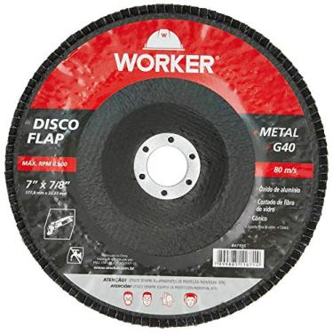 Imagem de Worker Disco Flap Curvo G40 180X22 2Mm Metal