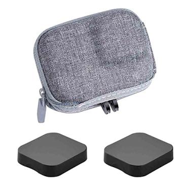 Imagem de ULBTER Mini bolsa de armazenamento para GoPro Hero12 Hero11 Hero10 Hero9 Hero8 preta + GoPro Hero 12 11 10 9 8 capa de borracha para lente de transporte, acessório de caixa cinza para Go Pro [pacote