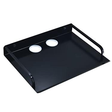 Imagem de Prateleira de parede multimídia para dispositivo AV, prateleiras de metal flutuantes para roteador, caixas de cabo, leitores de DVD/Blu-Ray, console de jogos, decodificador, projetor