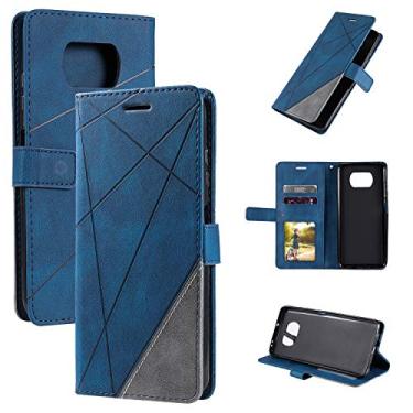 Imagem de Grand Eletronics Capa carteira de couro para Xiaomi Poco X3 NFC / X3 Pro, capa flip Leahter de poliuretano premium com compartimentos de crédito, suporte, bolso para dinheiro, capa dobrável para