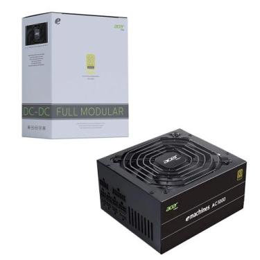 Imagem de Fonte ATX Gamer 1000W Real 80 Plus Gold PFC Ativo, Acer AC1000