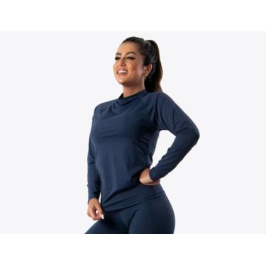 Imagem de Blusa Térmica Poliamida Segunda Pele Manga Longa Com Proteção Uv 50+ U