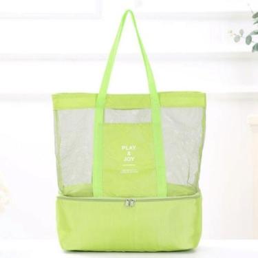 Imagem de Bolsa Praia Passeio Parque Piscina Térmica Grande Multiuso Cor Verde-l