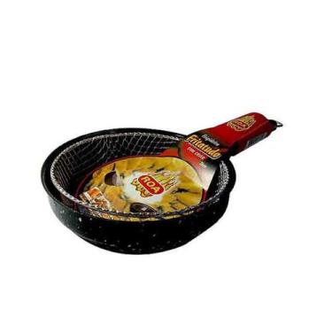 Imagem de Frigideira - Frita tudo, 3,3 Litros,  com cesto esmaltado- 26cm - esma