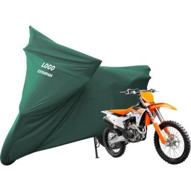 Imagem de Capa Cobrir Moto KTM 250 SX-F De Tecido Lycra - Mz, Verde