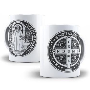 Imagem de Caneca São Bento Católica Gospel Porcelana Personalizada 3 - Tio da Ca