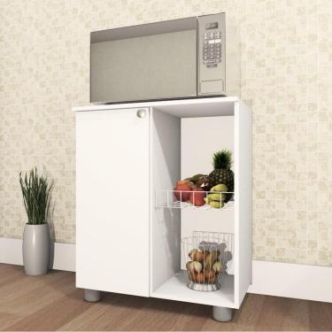 Imagem de Balcão Fruteira âmbar 1 Porta Branco