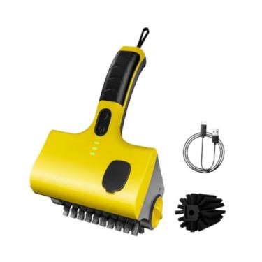 Imagem de Gralara Escova de limpeza para churrasqueira elétrica sem fio, acessórios portáteis recarregáveis ​​para churrasqueira, cozinha e banheiro