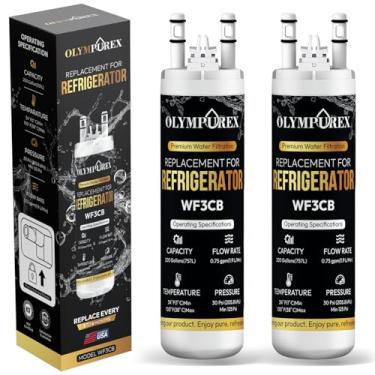 Imagem de Olympurex Filtro de água para geladeira WF3CB [PACK 2] Pure Source 3 substituição WF3CB, sistema de filtragem de água para geladeira 24208620, 24206960, PS3412266, WF425, 242086203