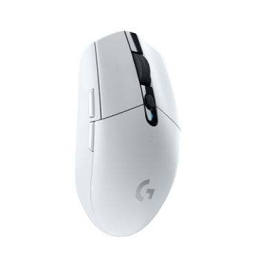 Imagem de Logitech G Mouse para jogos sem fio LightSPEED 305, sensor Hero 12K, 12.000 DPI, leve, 6 botões programáveis, vida útil da bateria de 250h, memória integrada, PC/Mac - branco