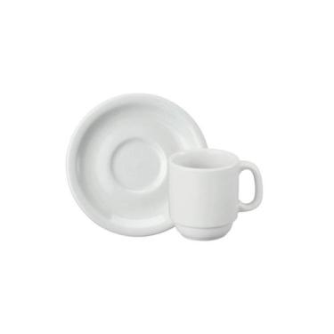 Imagem de Xicara Café Com Pires 70ml Porcelana Schmidt - Mod. Cilindrica 007, 00