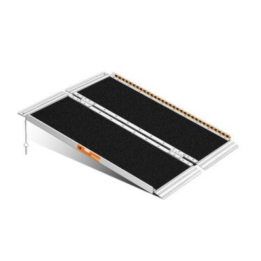 Imagem de Rampa para cadeira de rodas TaiH Leo, alumínio com capacidade de 3 pés