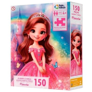 Imagem de Quebra Cabeça Princesa Princess 150 Peças Pais e Filhos - Pais & Filho