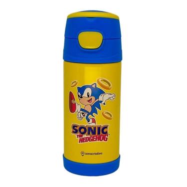 Imagem de Garrafa Térmica Infantil Top Handle 350Ml Oficial Sonic