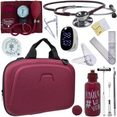 Imagem de Kit Fisioterapia Maleta Goniometro Martelo Buck Completo - Love Saude,