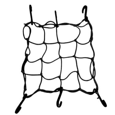 Imagem de Acessorios para Moto, Rede Elastica Aranha, Rede Elástica Aranha Bagageiro Moto Bike 35x35cm(Preta,2 Unidades)