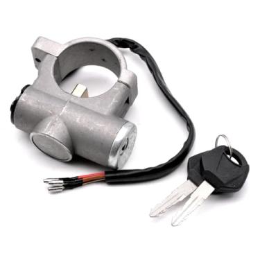 Imagem de HAOTOM Trava de interruptor de ignição com 2 chaves compatível com Hisun UTV EFI MSU 500 700 Massimo Bennche Supermach TSC Rural Cub Cadet 37200-115-0000 37200-115-0100