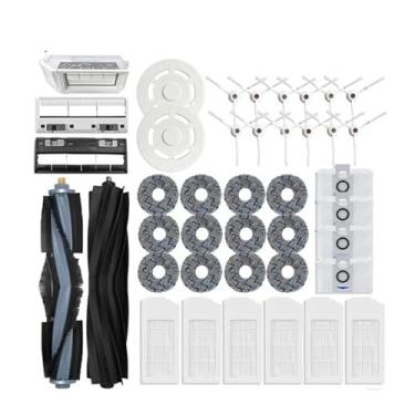 Imagem de Compatible With Ecovacs Deebot X1 OMNI T10 OMNI Robot Vacuum Cleaner Spare Parts Rubber Side Brush Cover,Hepa Filter Mop Rag Dust Bag(41PCS)