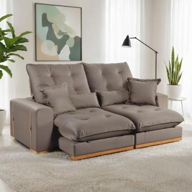 Imagem de Sofá Retrátil e Reclinável 2 Lugares 210cm Kioto - Kasacomigo Estofado