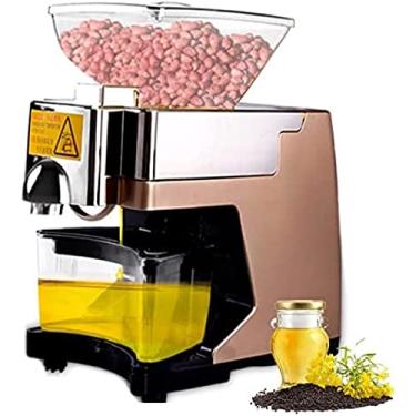 Imagem de Prensa De Óleo Elétrica, Máquina De Extração De Azeite De Controle De Temperatura Inteligente Totalmente Automática Para Uso Doméstico, Prensa A Frio/quente, Ultra Silenciosa, Rendimento De Óleo: