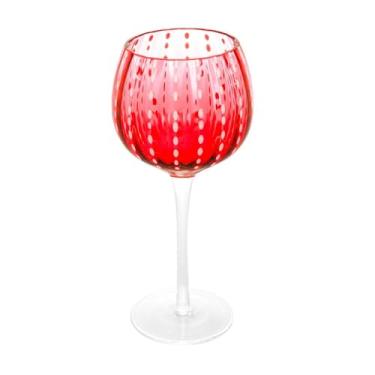 Imagem de WOLFF - Conjunto 2 Taças para Vinho de Vidro Orquídea Vermelho 450ml