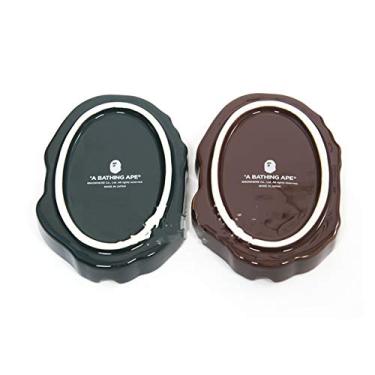 Imagem de Cinzeiro, Cinzeiro Homem Macaco 20AW, Grande LOGOTIPO Cinzeiro de vidro transparente com tampas, à prova de vento, cinzeiro de cigarro (Cor: B) (B)