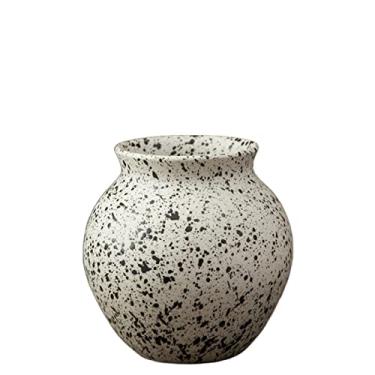 Imagem de Vaso de flores Vaso de cerâmica grossa decoração simples moderna sala de estar arranjo de flores decoração de mesa chinesa vaso de cerâmica decoração de casa (cor: 3) (1)
