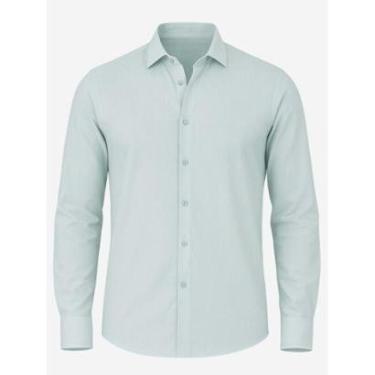 Imagem de Camisa Masculina Manga Longa Linho Crocker - 50871-Masculino