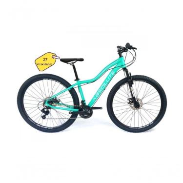 Imagem de Bicicleta Aro 29 Absolute Hera Feminina Shimano 24v K7 Freio A Disco Hidráulico Garfo Com Trava - Verde Tam.17