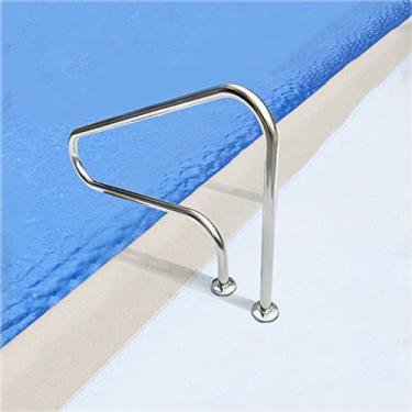 Imagem de Corrimãos de segurança para piscina, antiderrapante, entrada para piscina, trilho de apoio manual, trilhos de piscina para piscinas internas e externas, fácil montagem